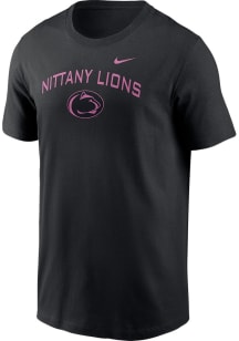 Penn State Nittany Lions Black Nike Arch Mascot Throwback Short Sleeve T Shirt