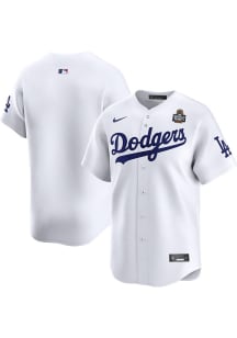 Nike Los Angeles Dodgers Mens White 2024 World Series Participant Limited Baseball Jersey