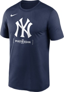 Nike New York Yankees Navy Blue 2024 Playoff Participant Dugout Short Sleeve T Shirt