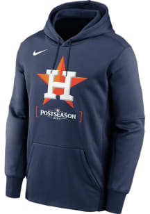 Nike Houston Astros Mens Navy Blue 2024 Post Season Participant Dugout Hood