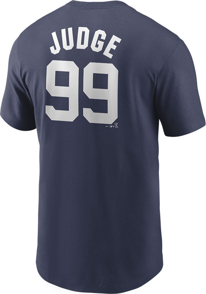 Aaron Judge Yankees Name And Number Short Sleeve Player T Shirt