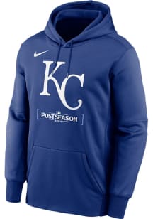 Nike Kansas City Royals Mens Blue 2024 Post Season Participant Dugout Hood