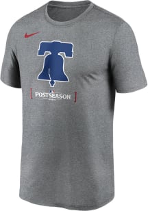 Nike Philadelphia Phillies Grey 2024 PS Part Dugout Short Sleeve T Shirt