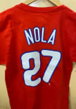 Aaron Nola Philadelphia Phillies Red Name And Number Short Sleeve Player T Shirt