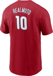JT Realmuto Philadelphia Phillies Red Name And Number Short Sleeve Player T Shirt