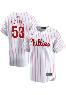 Carlos Estevez Nike Philadelphia Phillies Mens White Home Limited Baseball Jersey