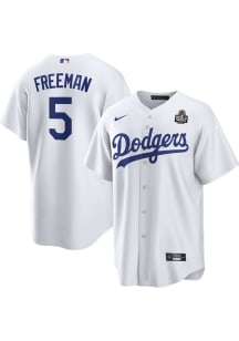 Freddie Freeman Los Angeles Dodgers Mens Replica 2024 World Series Participant Jersey - White