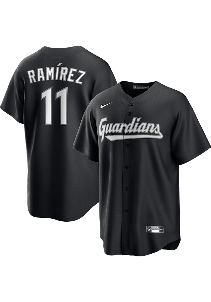 Players Weekend Mlb Black Jerseys Jose Ramirez Cleveland Guardians