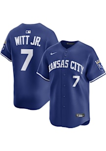 Bobby Witt Jr Nike Kansas City Royals Mens Blue Alt Limited Baseball Jersey