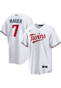 Joe Mauer Minnesota Twins Mens Replica Home Jersey - White