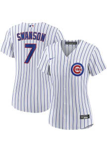 Dansby Swanson Chicago Cubs Womens Replica Home Jersey - White