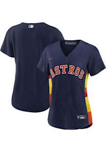 Houston Astros Womens Nike Replica Alt Jersey - Navy Blue