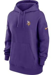 Nike Minnesota Vikings Womens Purple Club Hooded Sweatshirt