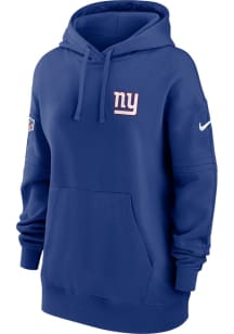 Nike New York Giants Womens Blue Club Hooded Sweatshirt