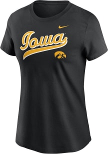 Iowa Hawkeyes Black Nike Local Script Short Sleeve T-Shirt