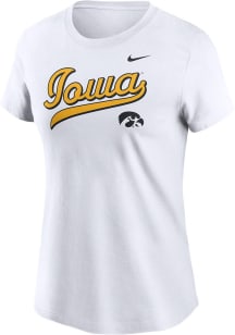 Iowa Hawkeyes White Nike Local Script Short Sleeve T-Shirt