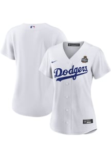 Los Angeles Dodgers Womens Nike Replica 2024 World Series Participant Jersey - White