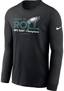 Nike Philadelphia Eagles Black 2024 Division Champions Long Sleeve T Shirt