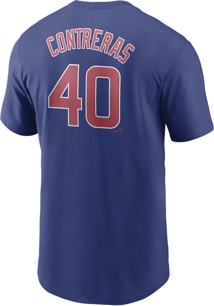 Willson Contreras Name & Number T-Shirt - Navy - Tshirtsedge