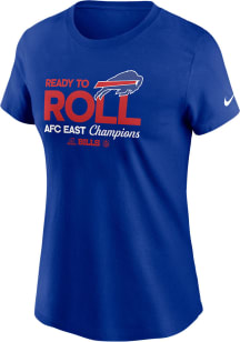 Nike Buffalo Bills Womens Blue 2024 NFL Division Champs Trophy Collection Short Sleeve T-Shirt