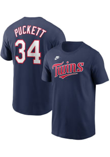 Kirby Puckett Minnesota Twins Navy Blue Cooperstown Short Sleeve Player T Shirt