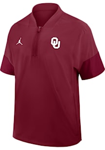 Nike Oklahoma Sooners Crimson Jordan Coach Short Sleeve T Shirt