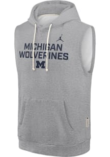 Michigan Wolverines Grey Nike Dri Fit Jordan Short Sleeve T Shirt