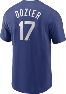 Hunter Dozier Kansas City Royals Blue Name Number Short Sleeve Player T Shirt