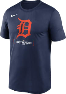 Nike Detroit Tigers Navy Blue 2024 AC PS Part Dugout Short Sleeve T Shirt