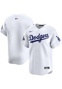 Nike Los Angeles Dodgers Mens White 2024 World Series Champs Limited Baseball Jersey