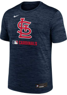 Nike St Louis Cardinals Navy Blue AC Velocity Short Sleeve T Shirt