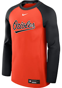 Nike Baltimore Orioles Mens Orange AC Game Time Long Sleeve Sweatshirt