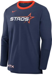 Nike Houston Astros Mens Black AC City Connect Long Sleeve Sweatshirt