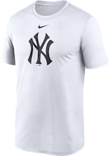 Nike New York Yankees White Fuse Large Logo Short Sleeve T Shirt