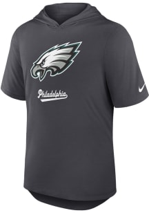 Nike Philadelphia Eagles Grey Logo Short Sleeve Hoods