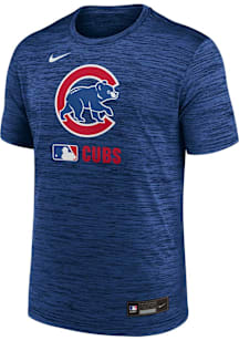 Nike Chicago Cubs Blue AC Velocity Short Sleeve T Shirt
