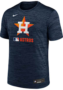Nike Houston Astros Navy Blue AC Velocity Short Sleeve T Shirt