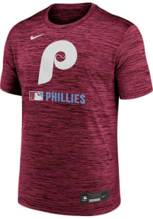 Nike Philadelphia Phillies Maroon AC Velocity Short Sleeve T Shirt