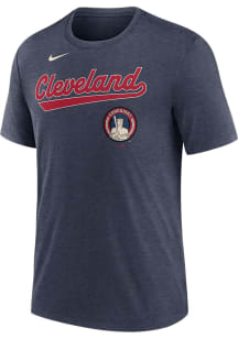 Nike Cleveland Guardians Navy Blue City Connect Short Sleeve Fashion T Shirt