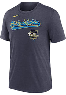 Nike Philadelphia Phillies Navy Blue City Connect Short Sleeve Fashion T Shirt