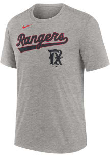 Nike Texas Rangers Grey City Connect Short Sleeve Fashion T Shirt