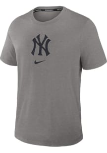 Nike New York Yankees Grey AC Early Work Short Sleeve Fashion T Shirt