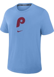Nike Philadelphia Phillies Light Blue AC Early Work Short Sleeve Fashion T Shirt