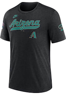 Nike Arizona Diamondbacks Black Cooperstown Knockout Short Sleeve Fashion T Shirt