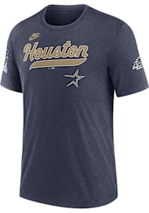 Nike Houston Astros Navy Blue Cooperstown Knockout Short Sleeve Fashion T Shirt