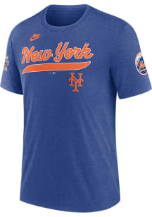 Nike New York Mets Black Cooperstown Knockout Short Sleeve Fashion T Shirt