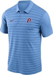 Nike Philadelphia Phillies Mens Light Blue AC Victory Coop Short Sleeve Polo