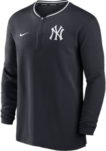 Nike New York Yankees Mens Navy Blue AC DF Long Sleeve Qtr Zip Pullover