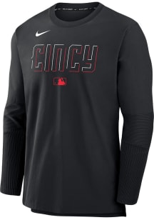 Nike Cincinnati Reds Mens Black AC City Connect Long Sleeve Sweatshirt