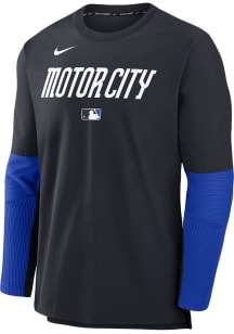 Nike Detroit Tigers Mens Black AC City Connect Long Sleeve Sweatshirt